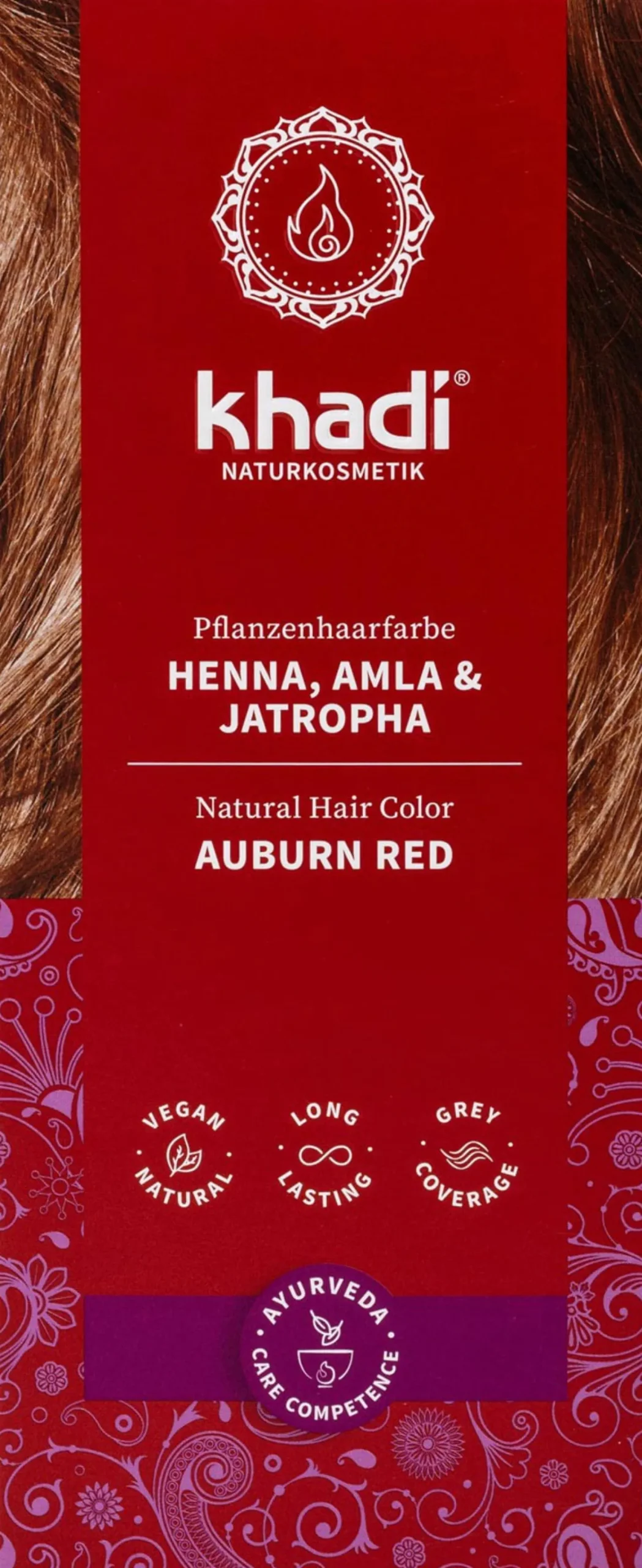 Tinta Vegetale Henné, Amla & Jatropha, 100 g