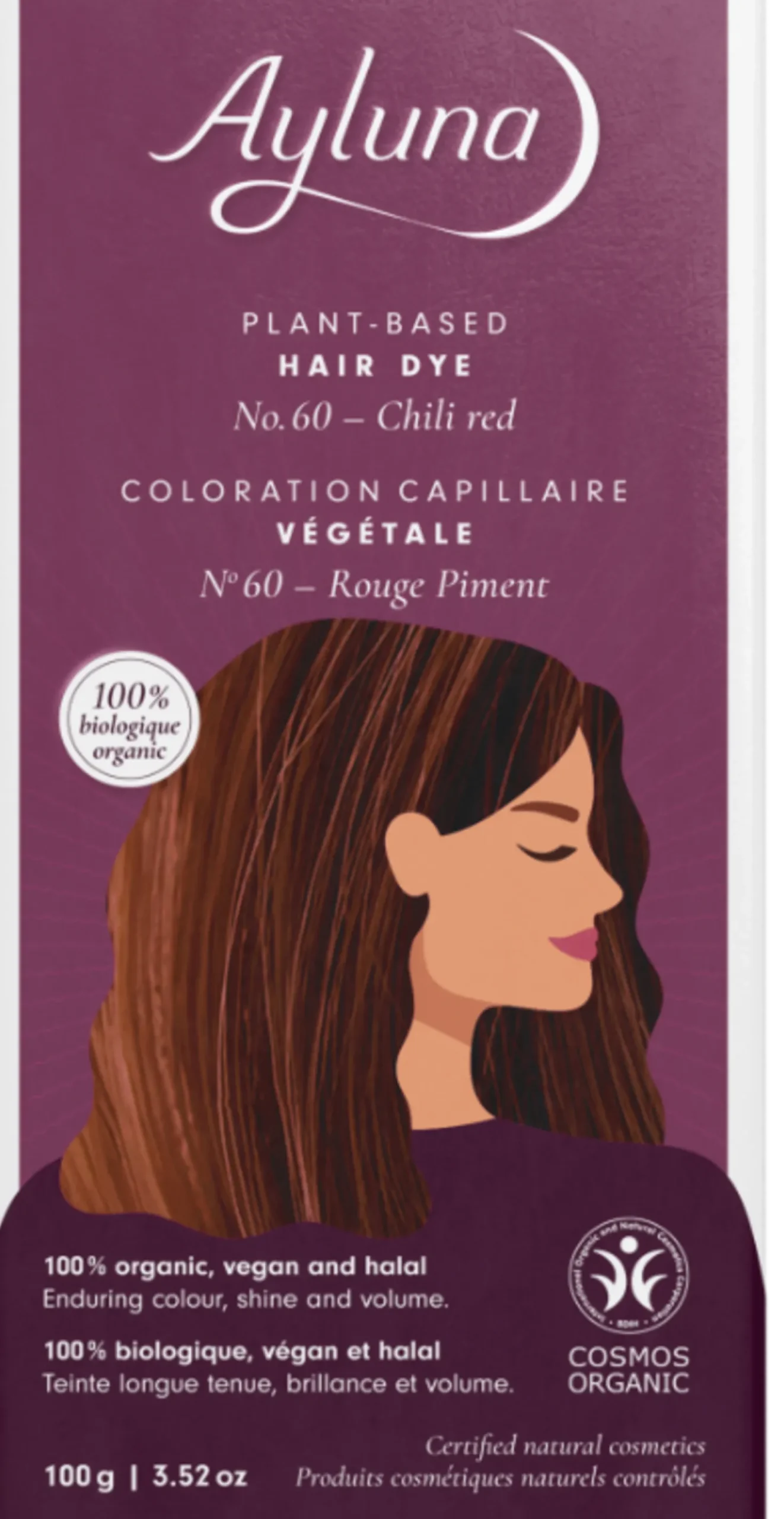 Tinta Vegetale Rosso Peperoncino nr.60, 100 g