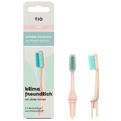 TIOBRUSH Testina di Ricambio Morbida, 2 pezzi