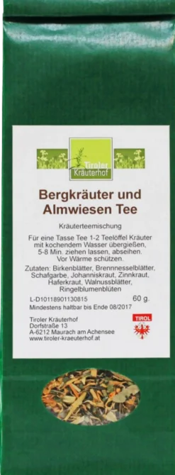 Tisana alle Erbe di Montagna e Erbe Alpine, 60 g