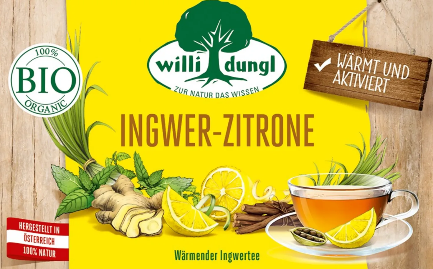 Tisana Bio Zenzero e Limone, 36 g