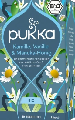 Tisana con Camomilla, Vaniglia e Miele di Manuka Bio, 20 pz. (32 g)