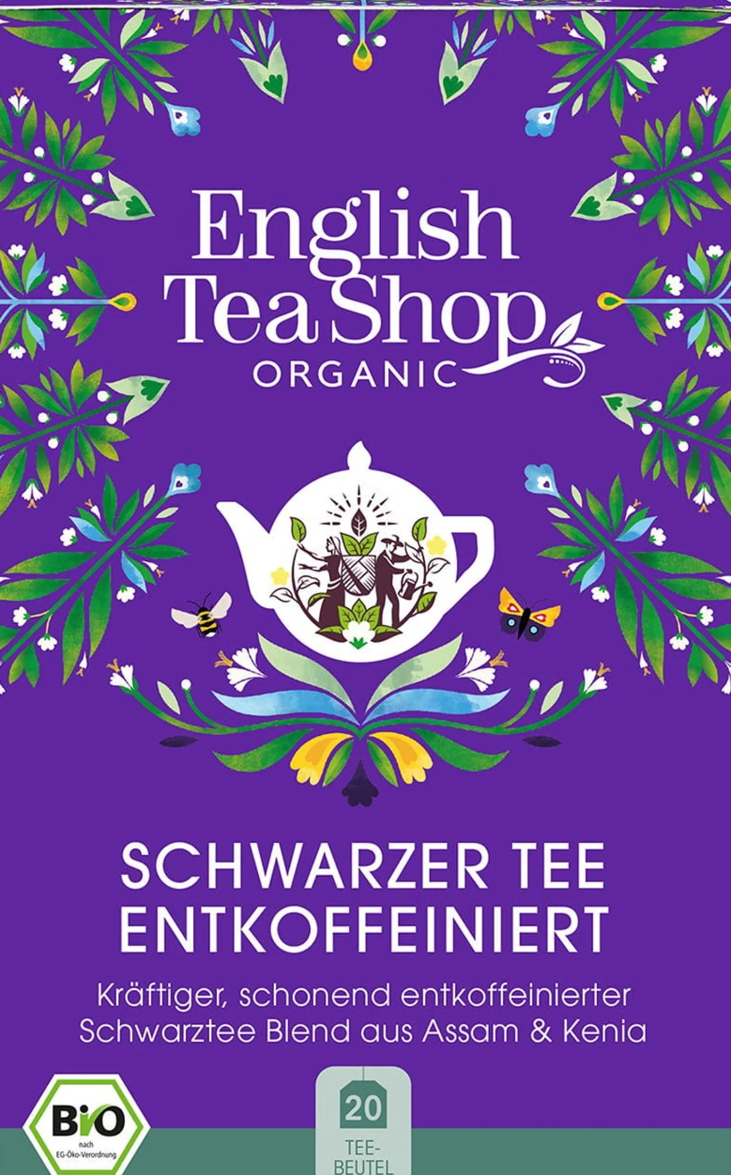Tè Nero Decaffeinato, Bio, 20 bustine