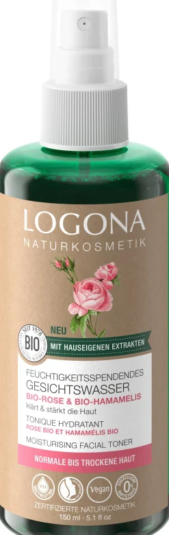 Tonico Viso Idratante Rosa Bio e Amamelide Bio, 150 ml