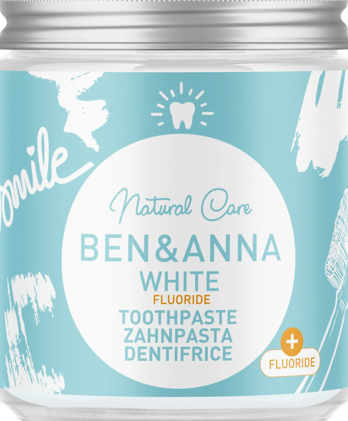 Toothpaste with Fluoride, White (100 ml)