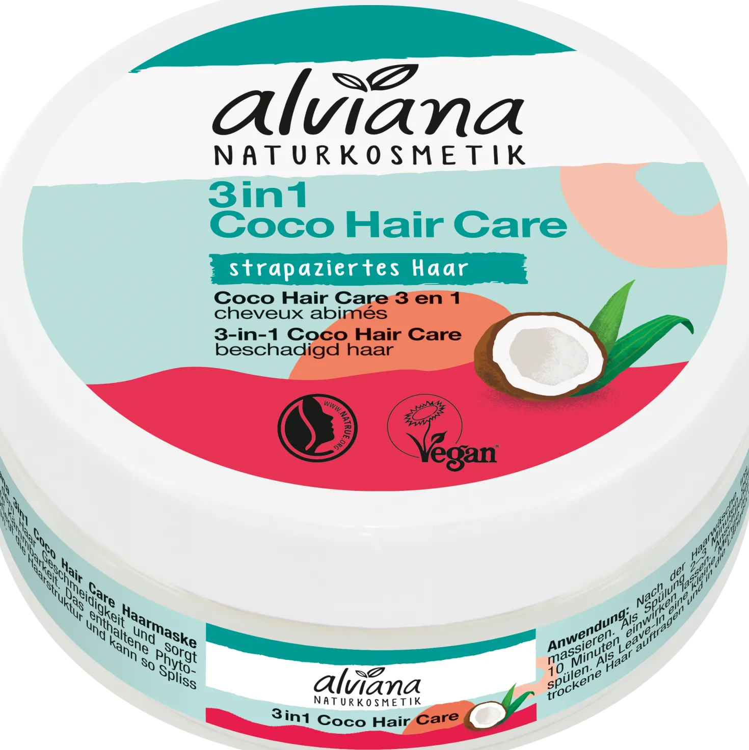 Trattamento Capelli 3in1 al Cocco Bio, 150 ml
