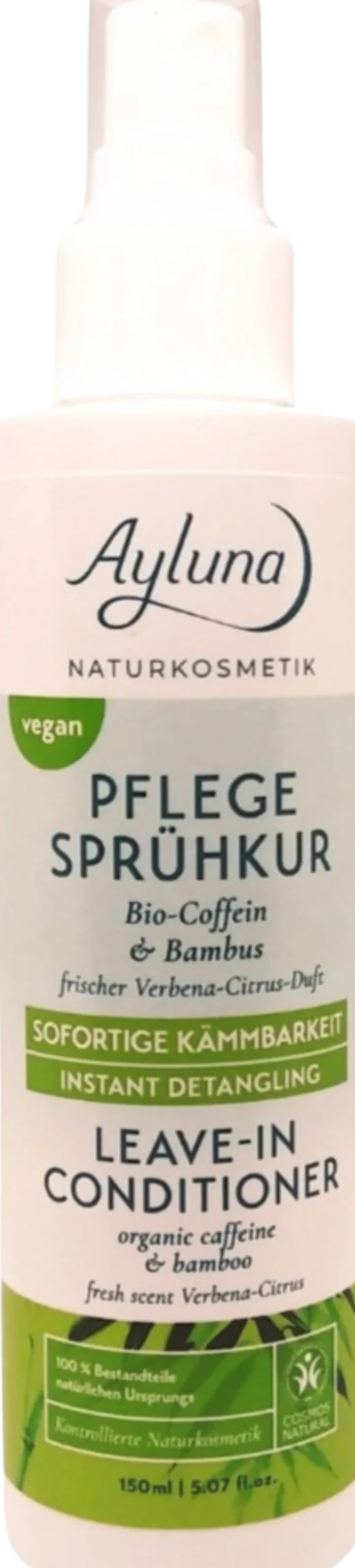 Trattamento Spray alla Caffeina e al Bambù Bio, 150 ml