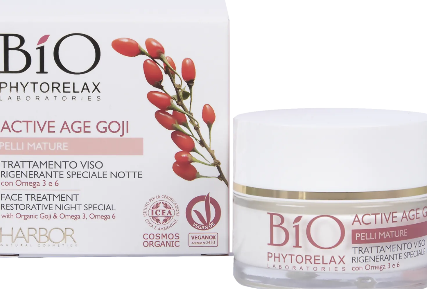 Trattamento Viso Rigenerante Speciale Notte - Active Age Goji, 50 ml