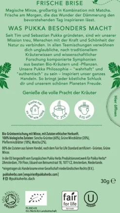 Tè Verde Mint Matcha Green Bio, 20 bustine di tè (30 g)
