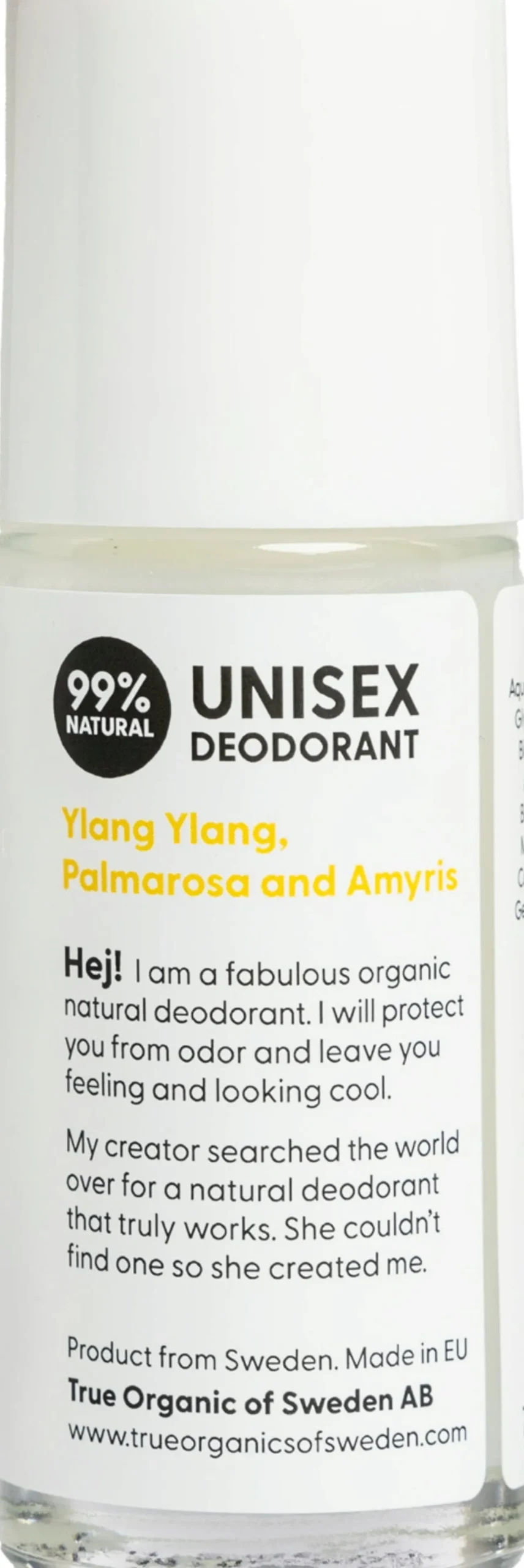Undercover Agent Natural Deodorant Ylang-Ylang, Palmarosa & Amyris, 50 ml