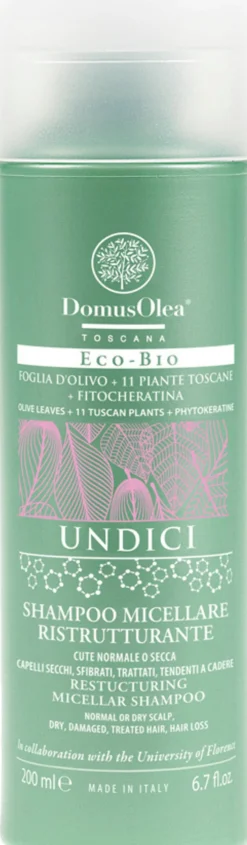 UNDICI - Shampoo-Crema Micellare Ristutturante Anti-Età, 200 ml