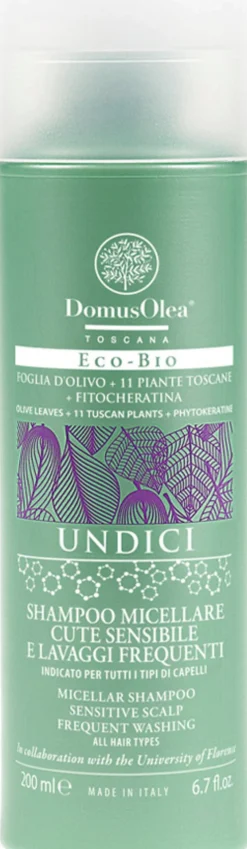 UNDICI - Shampoo Micellare Cute Sensibile e Lavaggi Frequenti, 200 ml