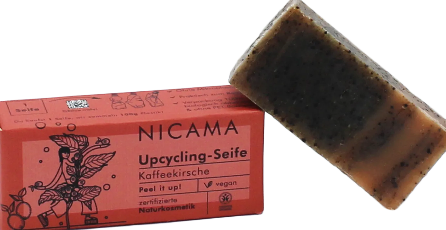 Upcycling Sapone Effetto Peeling - Ciliegie del Caffè, 25 g
