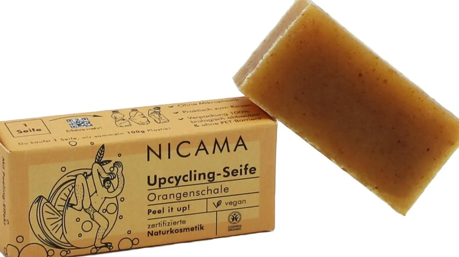Upcycling Sapone Effetto Peeling - Scorze d'Arancia, 25 g