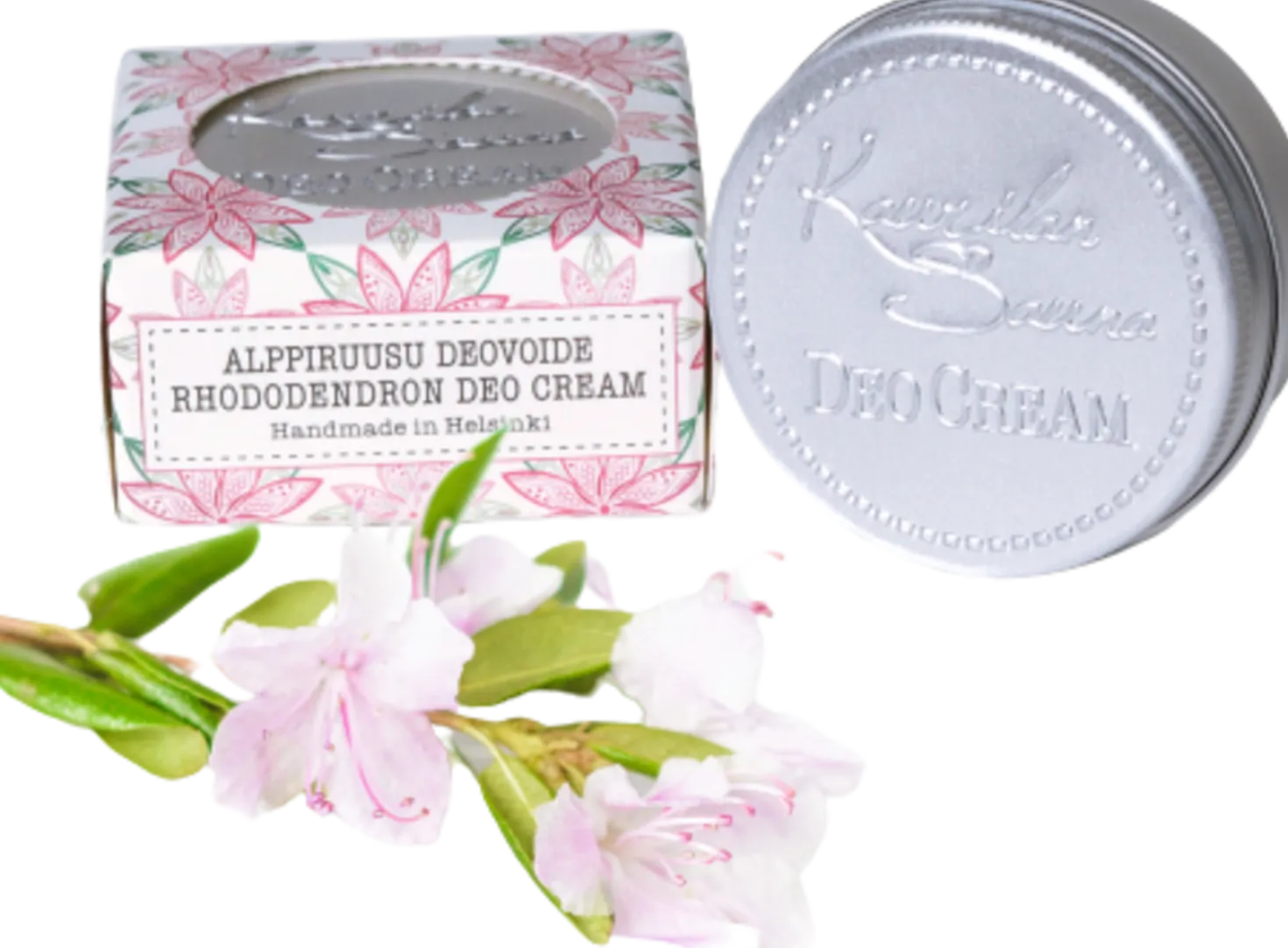 Vegan Deodorant Cream Travel Size, Rhododendron (35 g)