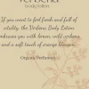 Verbena Biorganic Body Lotion, 200 ml