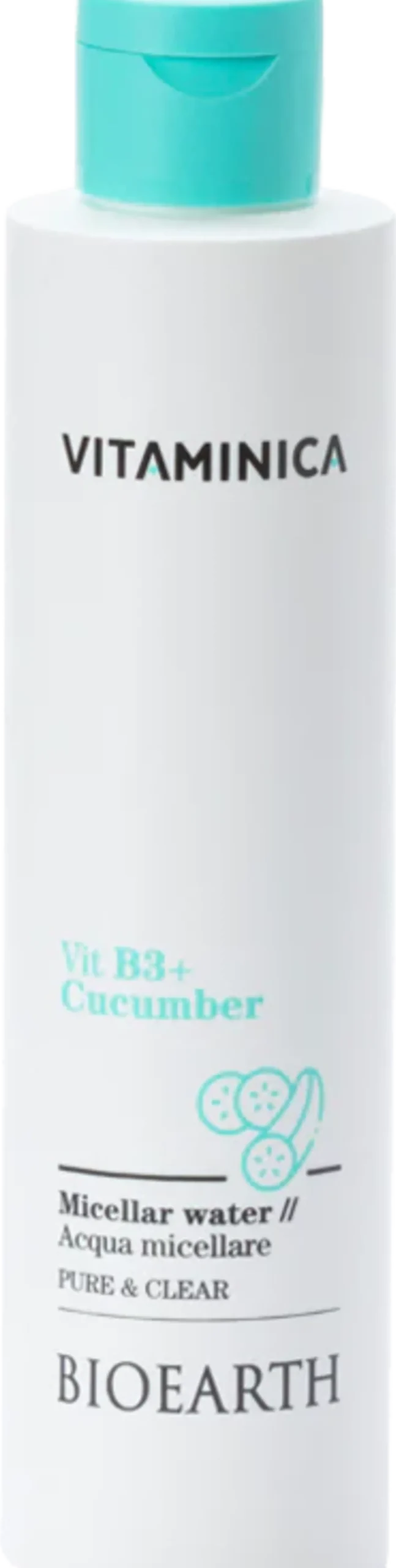 VITAMINICA Acqua Micellare Vit B3 + Cetriolo , 200 ml