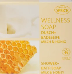 WELLNESS SOAP Saponetta Bagno-Doccia, Latte e Miele, 200 g