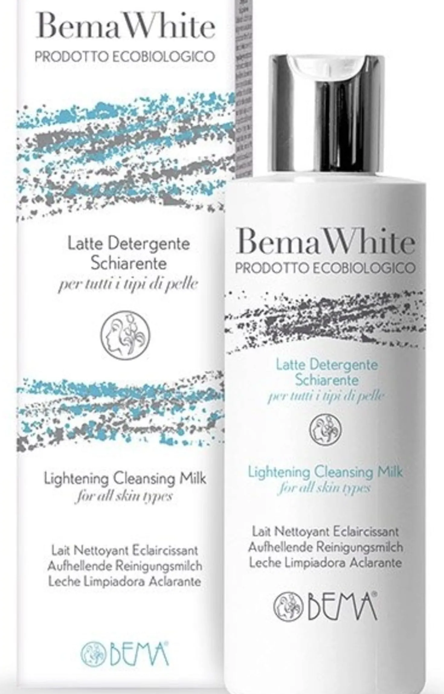 White Latte Detergente Schiarente Viso, 200 ml