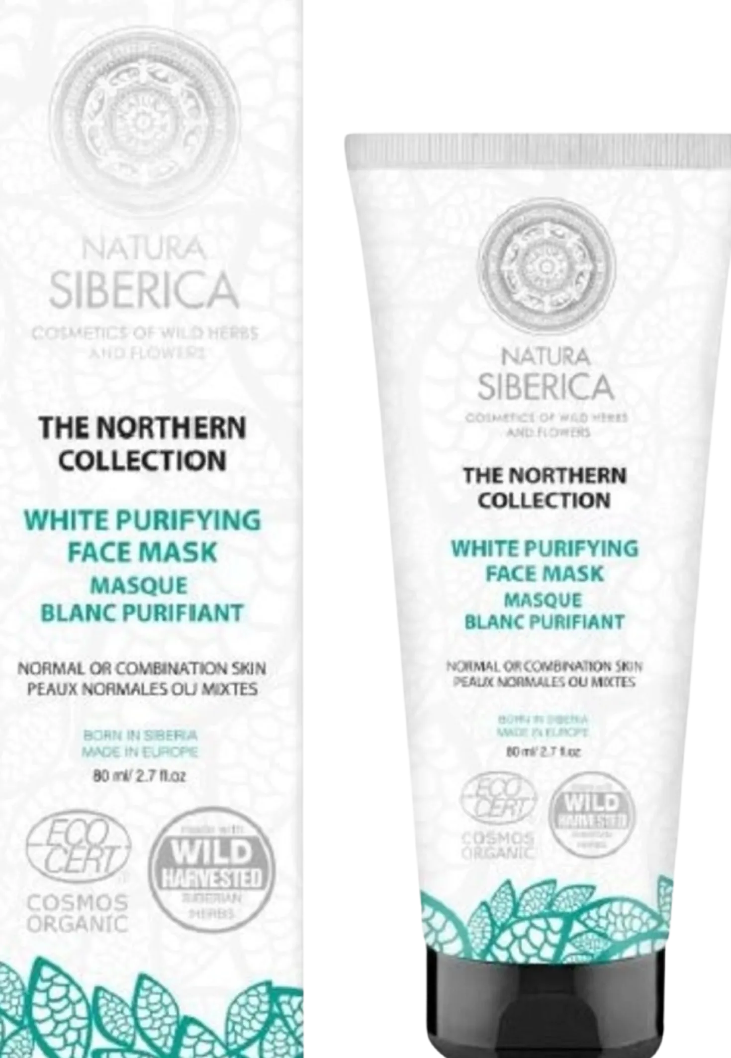 White Purifyig Face Mask, 80 ml