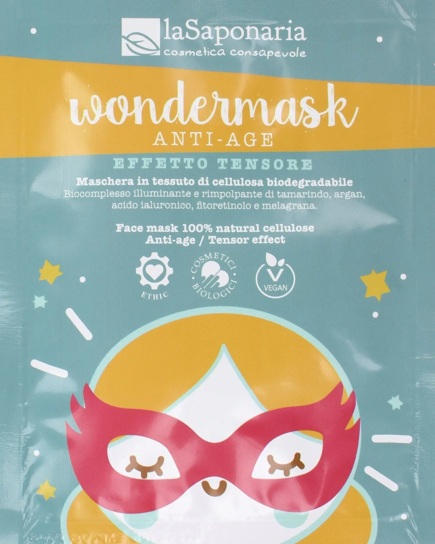 Wondermask Maschera in Tessuto Anti-Age, 10 ml