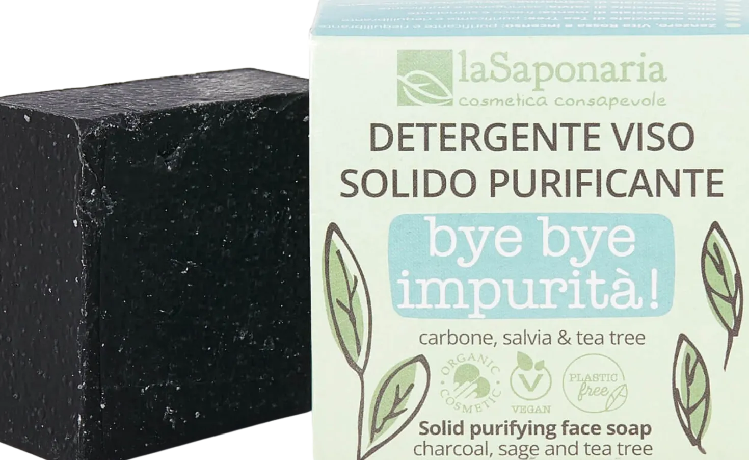 WONDER POP Detergente Viso Solido Purificante Bye Bye Impurità, 70 g