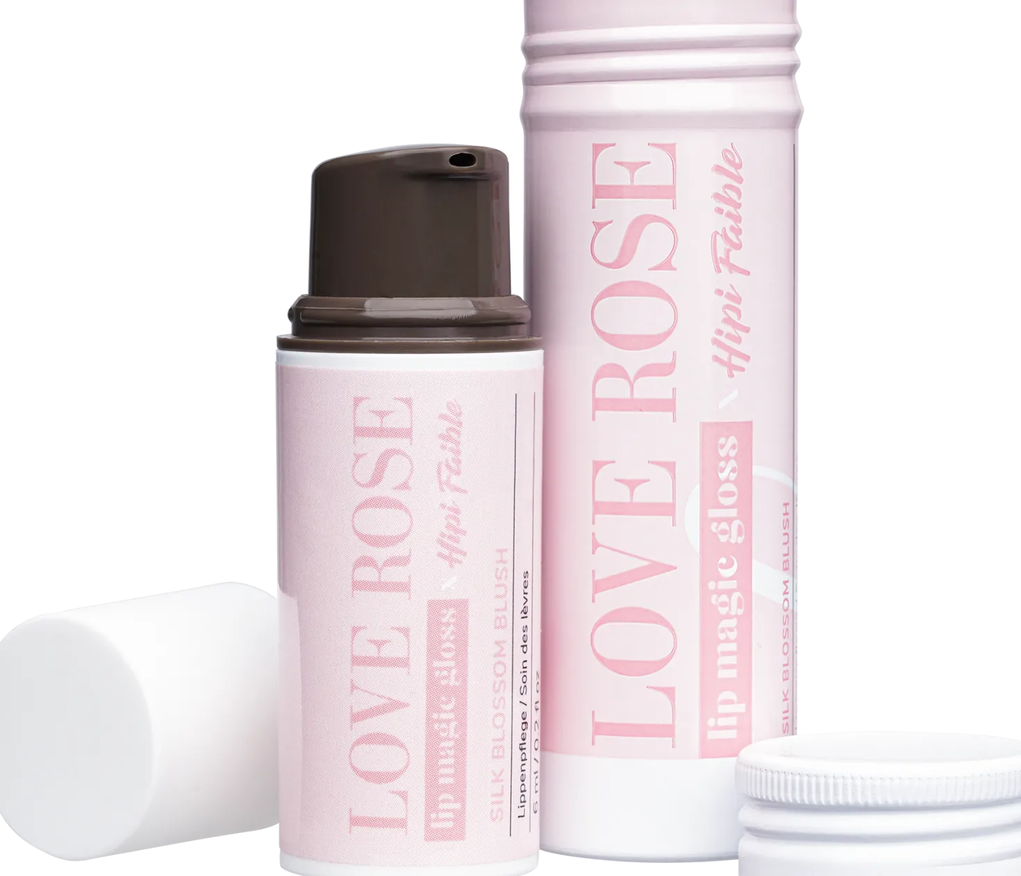 x Love Rose Lip Magic Gloss, Silk Blossom Blush (6 ml)