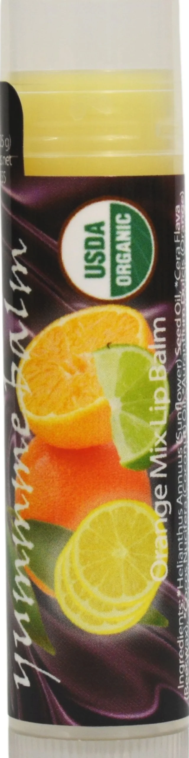 Yummme Organic Lip Balm, orange mix (4,25 g)