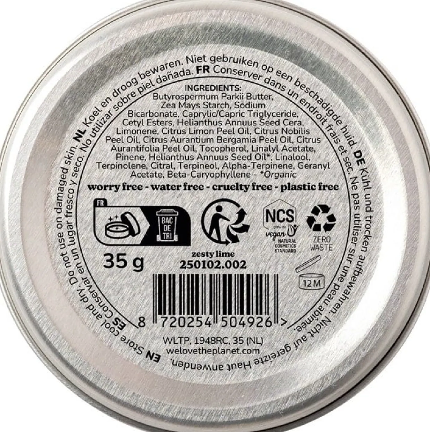 Zesty Lime Deo, Deodorante in crema (35 g)
